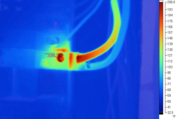 Infrared--Hot electrical connection